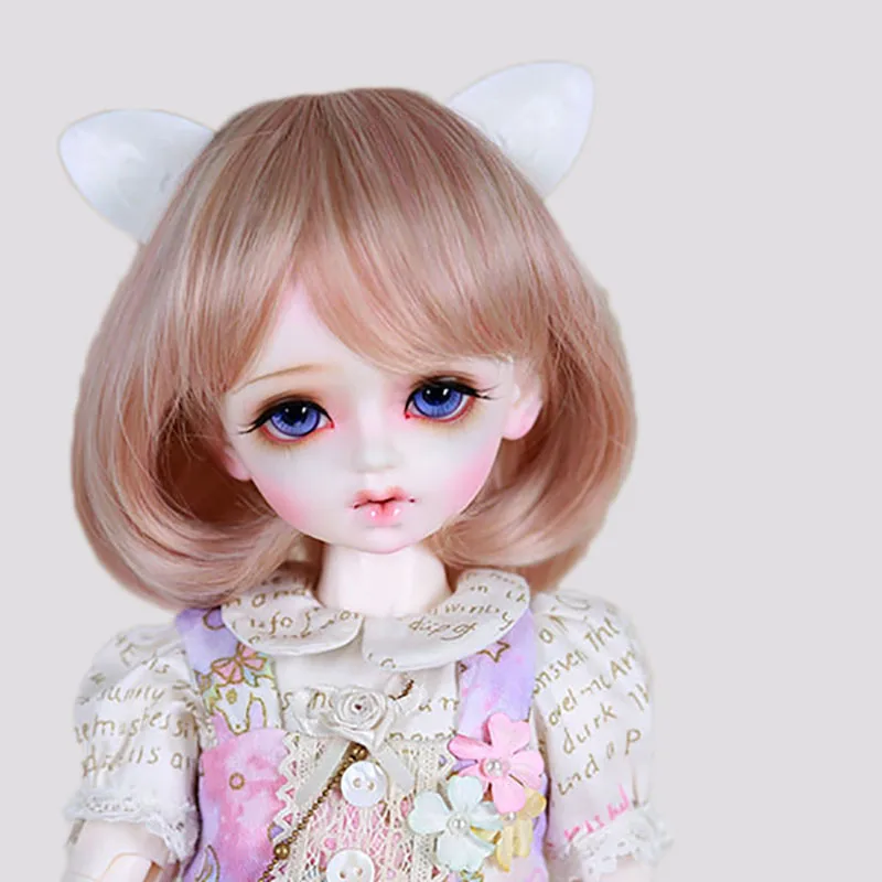 Cataleya Bjd sd кукла парик 1/3 1/4 1/6 1/8 парики Высокая температура шелк смешанный цвет градиент короткие волосы