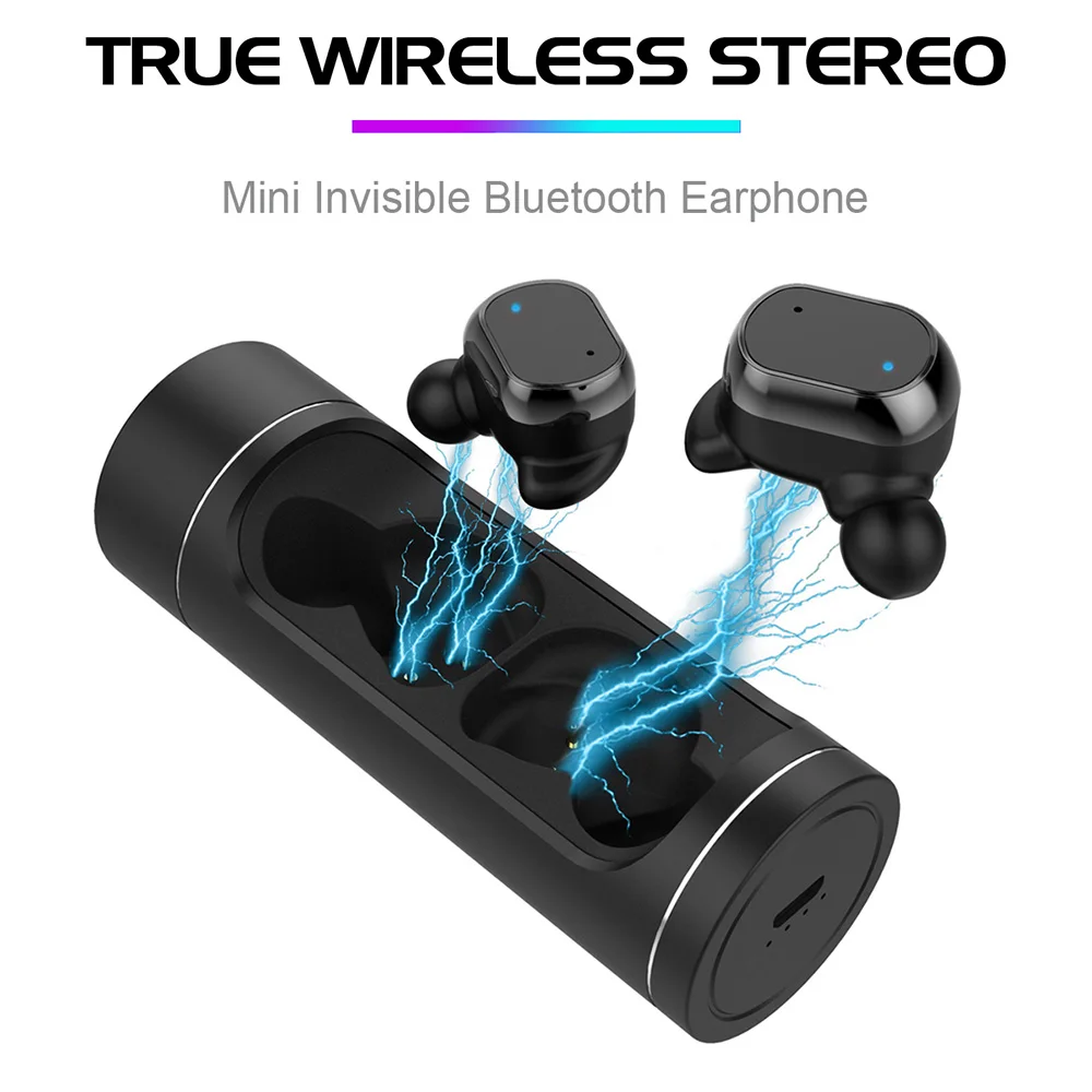 TWS стереонаушники DISOUR 5 0 с поддержкой Bluetooth и зарядным футляром|Наушники