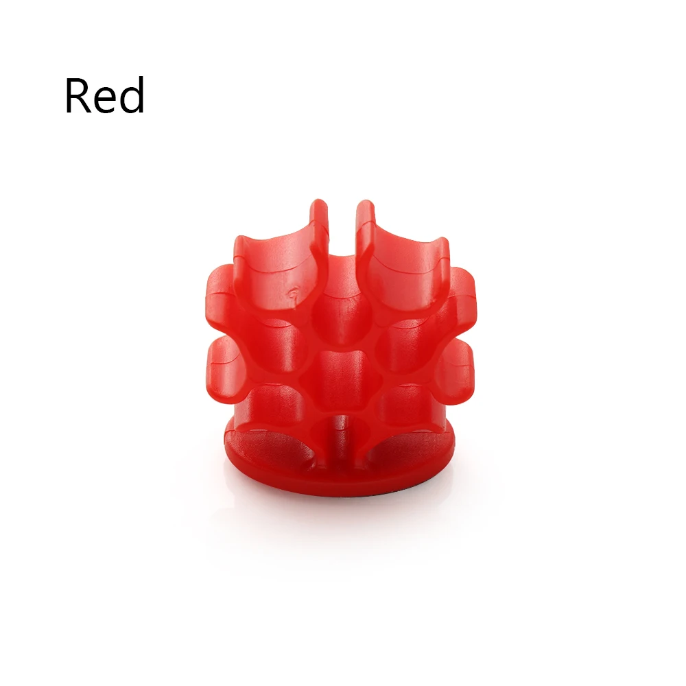 red 1 шт., универсальный держатель для кабеля, органайзер для кабеля для наушников, держатель для провода, кремниевый держатель для зарядного устройства, зажимы, силиконовый шнур, кабельный коллектор - Цвет: red