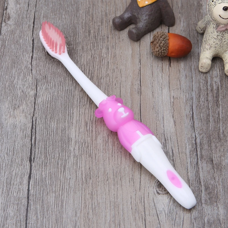 2 шт. детская зубная щетка в форме медведя мягкая тренировочный Прорезыватель