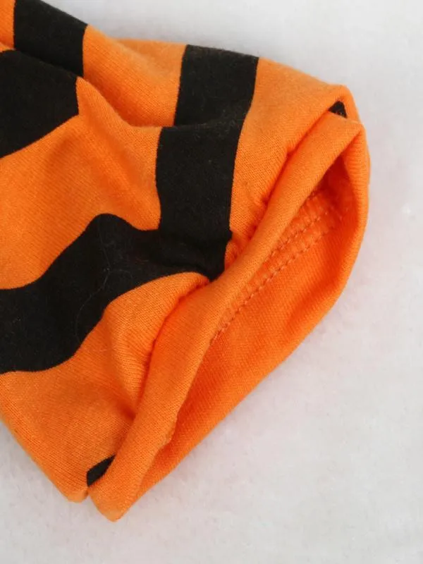 2019 Модный облегающий костюм на Хэллоуин с тыквой для новорожденных + носки