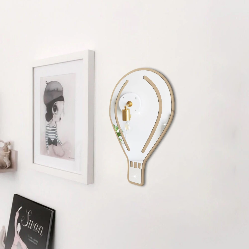 3D Зеркальная Наклейка на стену воздушный шар виниловая самоклеющаяся