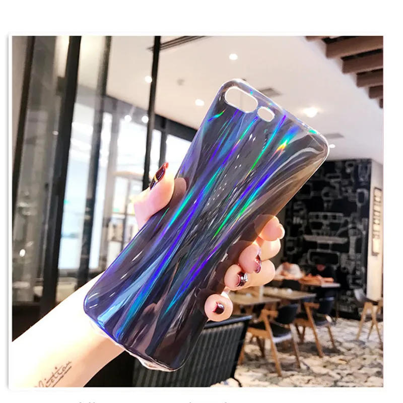 Glitter Laser Mirror Case for Xiaomi Mi 9 8 SE A1 A2 Lite Glossy For Redmi Note 7 5 Pro S2 Plus 6 6A Soft Cover |