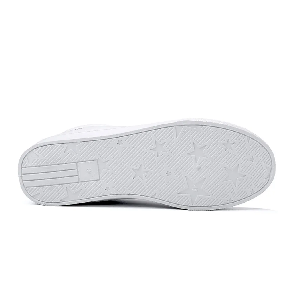 MUQGEW/белые кроссовки на платформе для женщин и мужчин; парные Повседневные Дышащие Спортивные кроссовки на шнуровке для бега; Бортовая обувь#0704