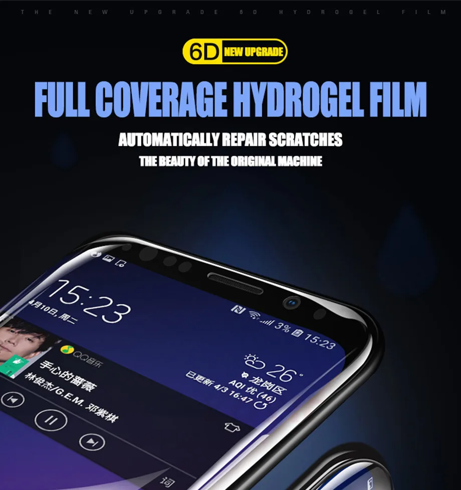 Изогнутая мягкая защитная пленка для samsung Galaxy S8 S8 Plus Note 8 Защитная пленка для экрана для samsung S7 S6 Edge S9 Plus(не стекло
