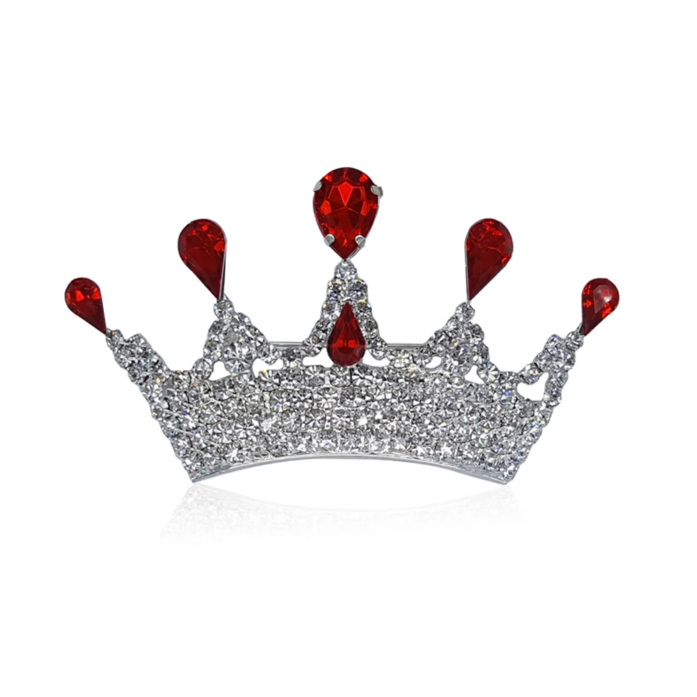 Blingbling Роскошный Кристалл Queen корона брошь оптовая продажа ювелирных изделий 6