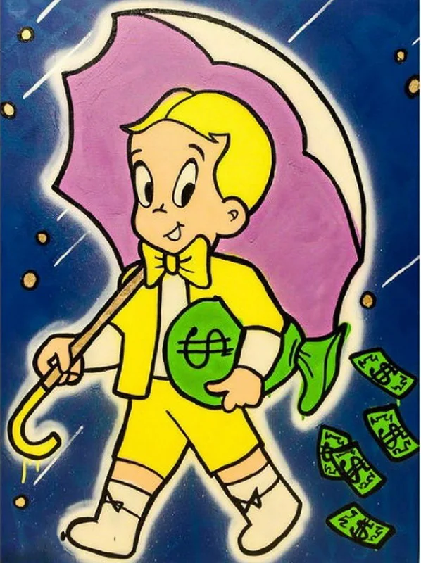 Современные картины ручной работы Popart dolar на масляном холсте для декора гостиной
