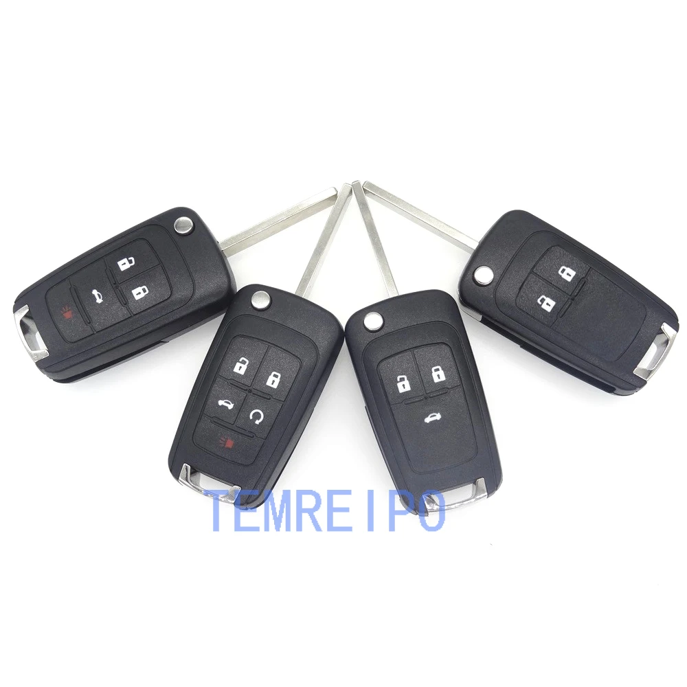 

5pcs 2 3 4 5 Buttons Remote Flip Folding Key Shell for Buick Excelle Verano LaCrosse Regal Keyless Entry Fob Car Alarm for Buick