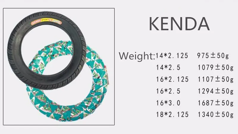 KENDA Trypticon утолщение шин Электрический автомобиль шины 14/16*2,125 2,5 3,0