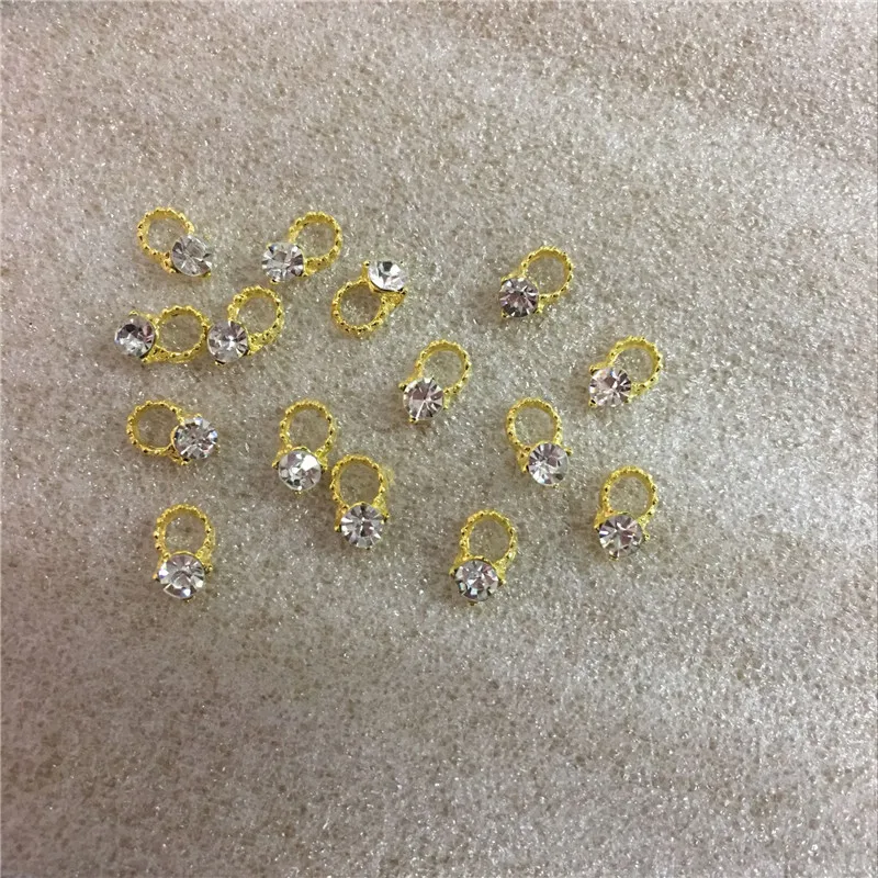 10 шт./пакет ногтей легированное искусственное ювелирное изделие кольцо с