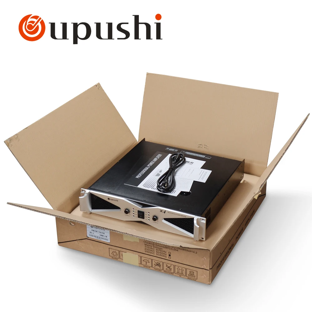 Oupushi X4 высококачественный 450 Вт усилитель двухканальный профессиональный аудио