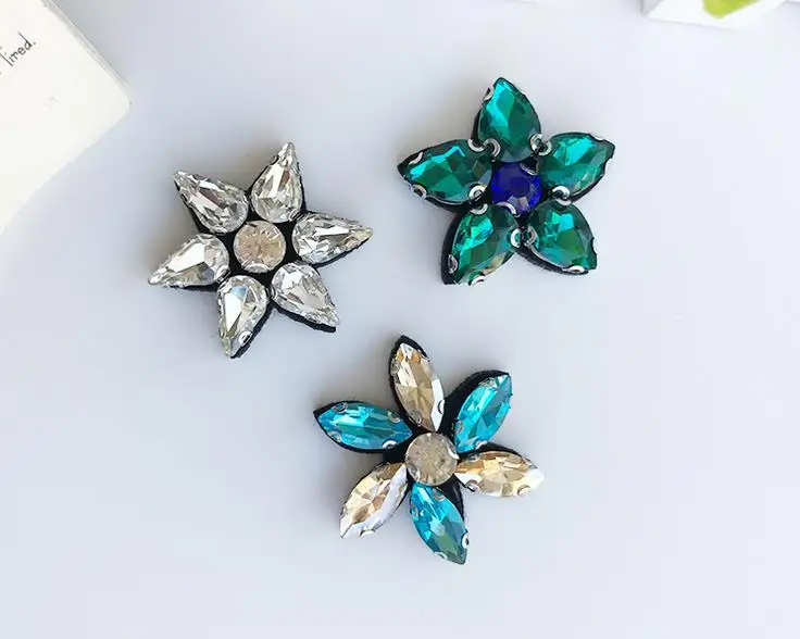 

Star Sequin Patches Brooch Beaded Applique Patches Vintage Embroidered Badge Fabric Patch Fashion Clothing DIY Decoration