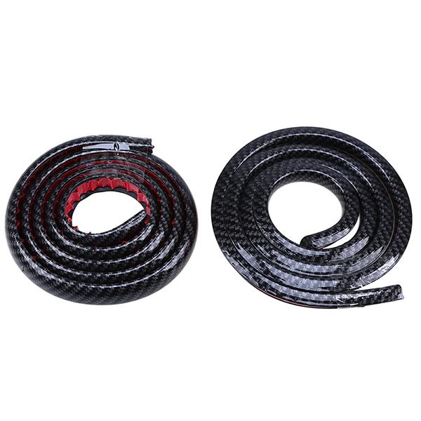 Imitation Carbon Posbay, 2 шт., 1,5 м, универсальное колесо, брови, полоски, имитация углеродного волокна, крыло, факельная АРКА, автомобильное Грязевое защитное колесо для губ - Цвет: Imitation Carbon