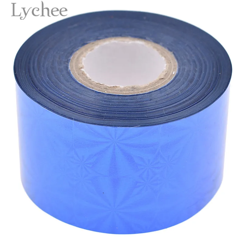 14 Lychee жизнь 4 см Широкий многоцветный горячего тиснения фольги бумага тисненая Лазерная Фольга бумага DIY ручной работы материал для одежды карты - Цвет: 14