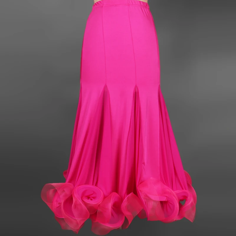 Женский современный вальс Стандартный для фламенко юбка бальных танцев