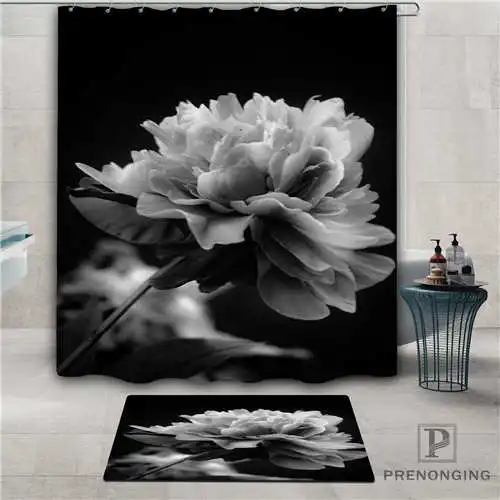 На заказ dramatic_black_and_white водостойкая занавеска для душа коврик дома ванной комнаты