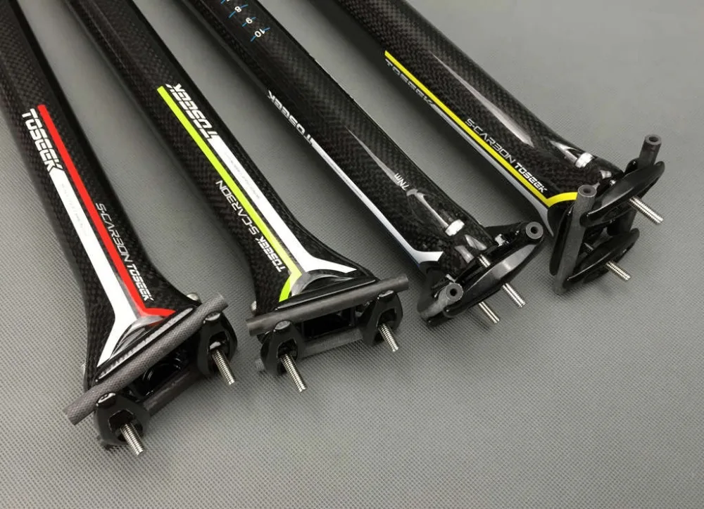 

TOSEEK 4 colors 3k full carbon fiber mountain road bike seat tube seat post bicycle seatpost 27.2/30.8/31.6 x 350/400mm