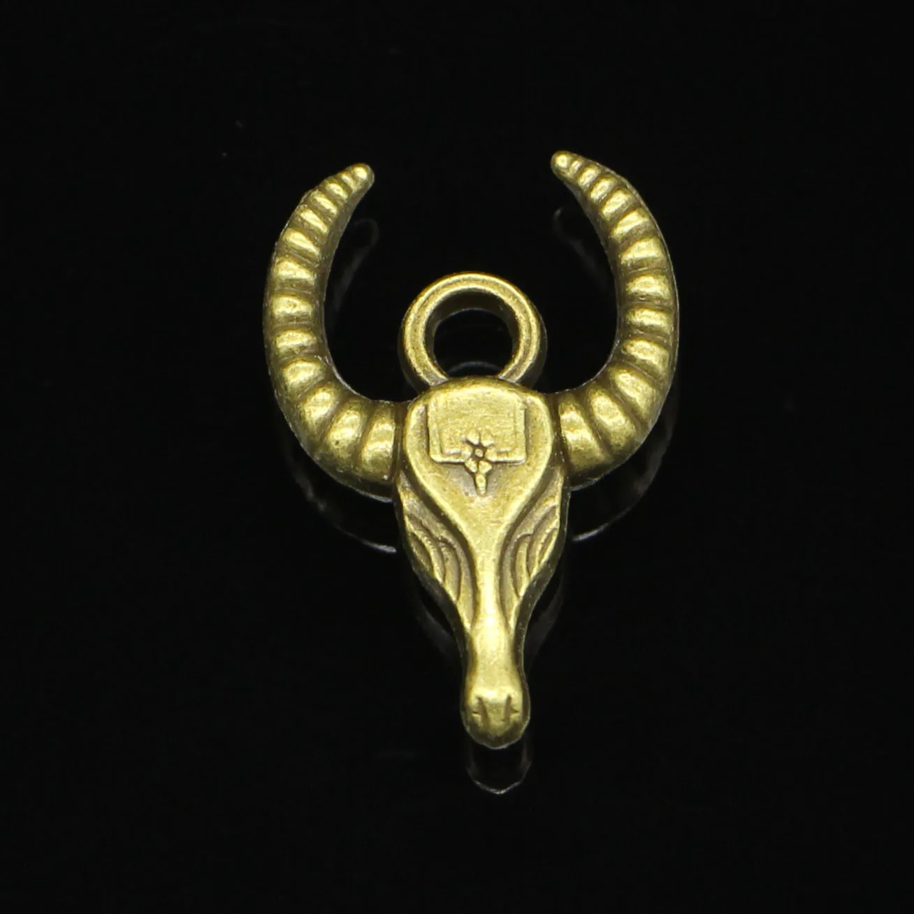 Подвески с головой быка и Бронзовые покрытием под старину фурнитура для