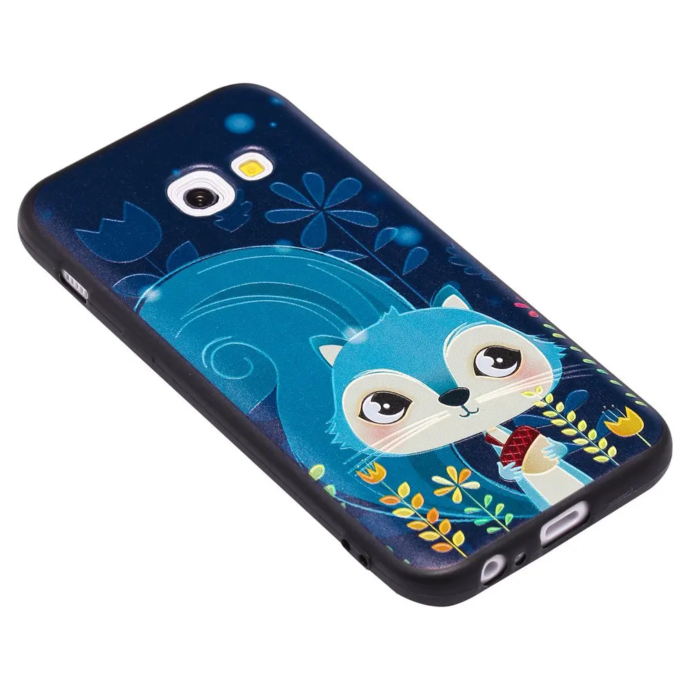 3D рельефный чехол для Samsung Galaxy A3 2017 a320 мягкий TPU телефона A 3 320 SM-A320 SM-A320FL |
