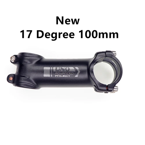 New 17 Degree 100mm UNO 7 стволовых MTB велосипед Kalloy Ultralight-7 17 градусов Alu 7050 31,8 мм 60 70 мм 80 мм 90 100 110 120 130 мм велосипедные легкие стебли - Цвет: New 17 Degree 100mm