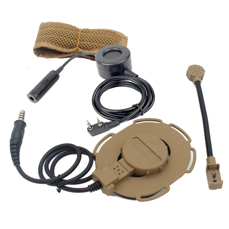 HD03 Z Тактический Bowman Elite II Гарнитура с водонепроницаемым PTT для BaoFeng UV 5R B5 B6 DM TYT TH