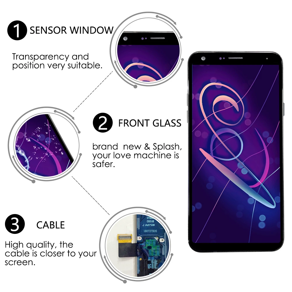 5 "для LG Q7 Q610 ЖК дисплей дигитайзер сенсорный экран с рамкой для замена экрана