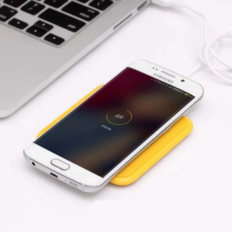 Милое мультяшное Беспроводное зарядное устройство Qi для iPhone X 8 Plus быстрая