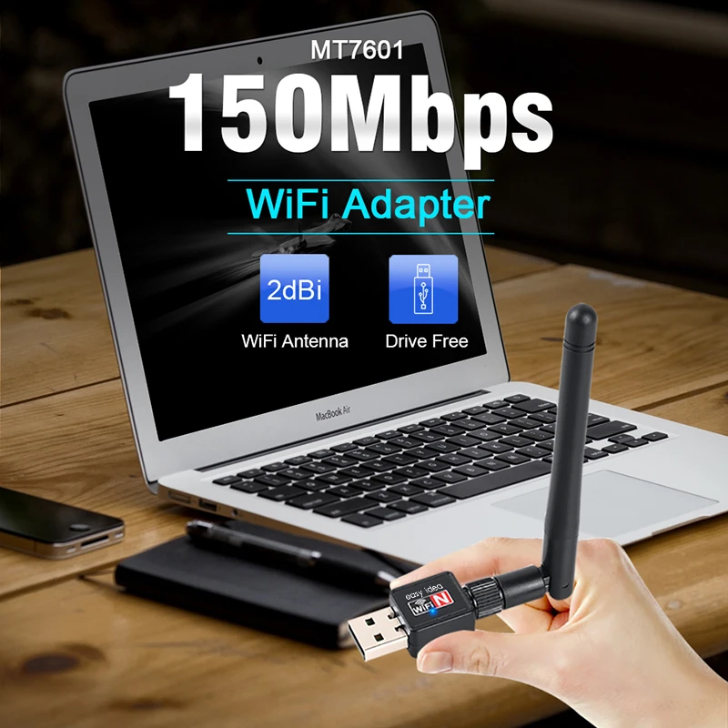 USB Wifi адаптер MT7601 Wi fi адаптер Wi-fi USB адаптер Бесплатный драйвер Ethernet Wifi ключ Lan сетевая карта Wifi приемник антенна