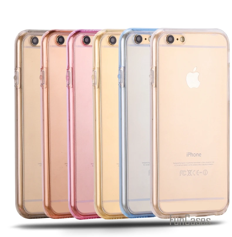 2016 новинка для iPhone 7 противоударный задний + передний Прозрачный ТПУ Мягкий