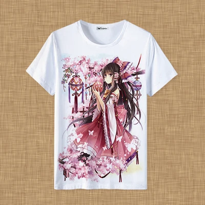 16 Новинка, футболка для проекта TouHou, Hakurei Reimu Kirisame Marisa, аниме, футболка, модные мужские и женские футболки - Цвет: 16