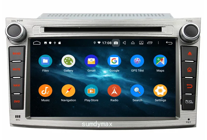 Автомобильный мультимедийный dvd плеер Восьмиядерный 4 Гб ОЗУ 64 ПЗУ px5 android 10 с gps