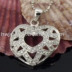 

Silver heart pendant/ classic pendant