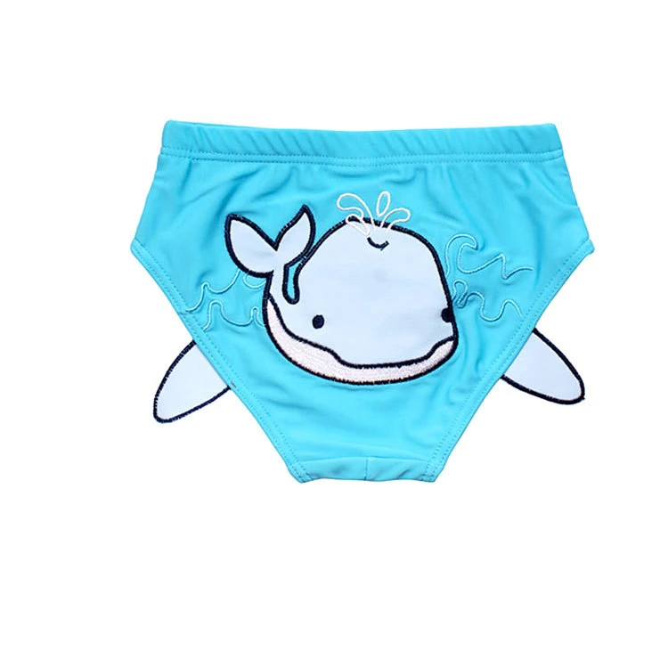 Blue Whale Купальные плавки для малышей с рисунком из мультфильма; детская одежда для купания для девочек с рисунком рыбы; плавки для маленьких мальчиков; летние пляжные шорты для плавания; Infantil - Цвет: Blue Whale