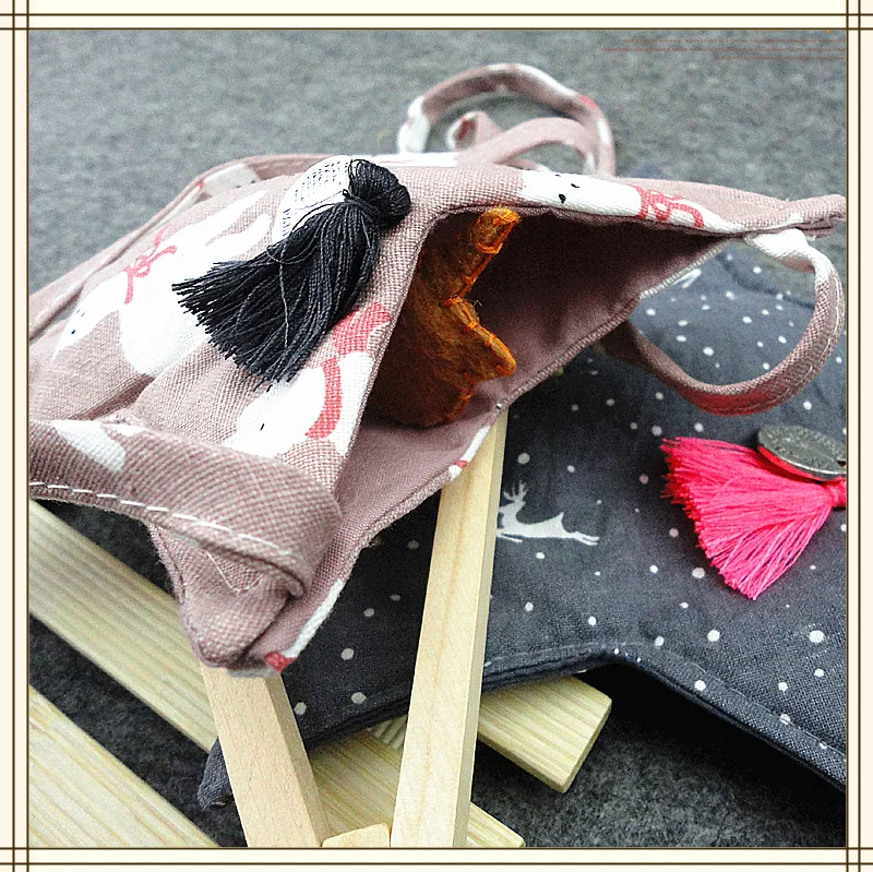 Pentagram fabric styling children's bag tassel versatile messenger shoulder purse |