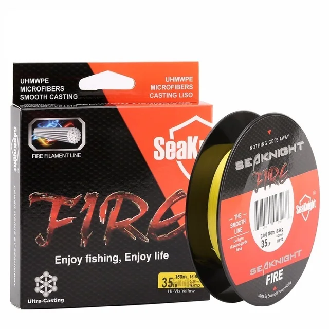 SeaKnight FIRE Fishing Line 150M Ultra-Casting Smooth Super PE Floating Sensitivity 6-40LB on - Леска для рыбной ловли SeaKnight FIRE 150M Ультра-кастинг Плавающая Чувствительность 6-40LB на.