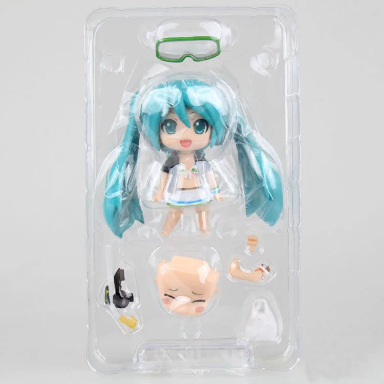 Бесплатная доставка Симпатичные 4 &quotNendoroid Vocaloid Hatsune Мику Happy kuji Лето Ver. ПВХ