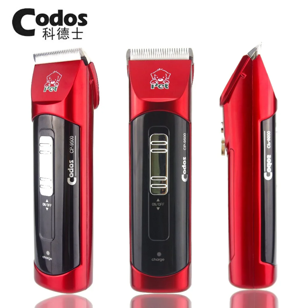 Профессиональная перезаряжаемая машинка для стрижки собак Codos CP9500 4 регулируемые