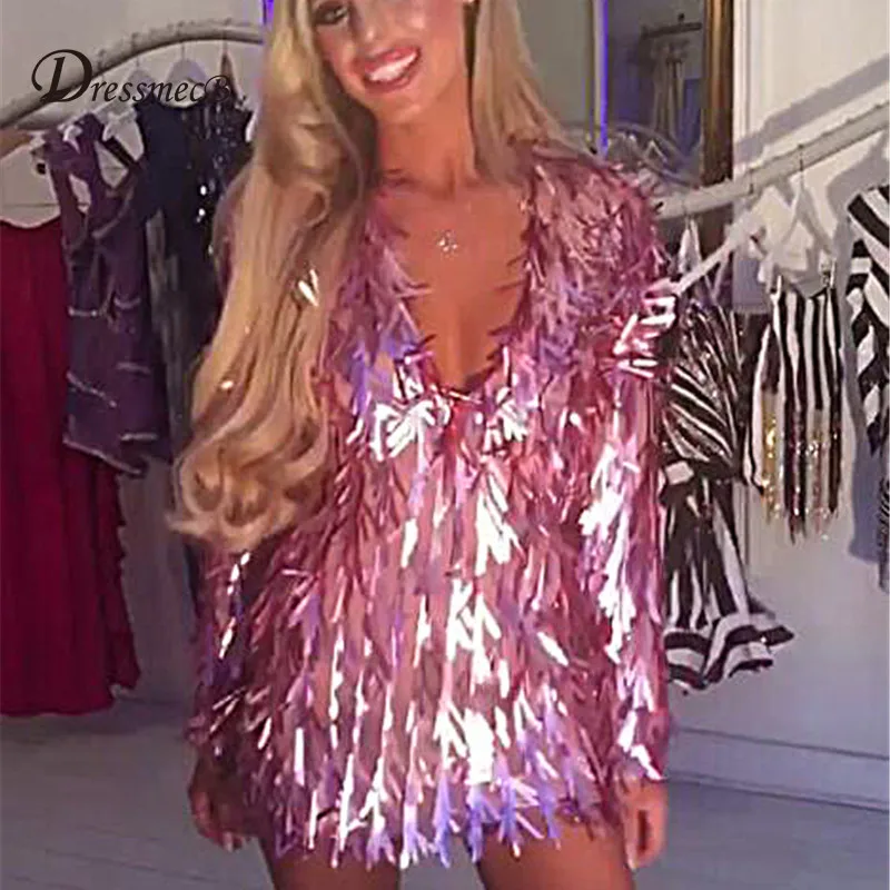 Платье женское осеннее с длинным рукавом и блестками|vintage vestido|vestido offdress vintage |