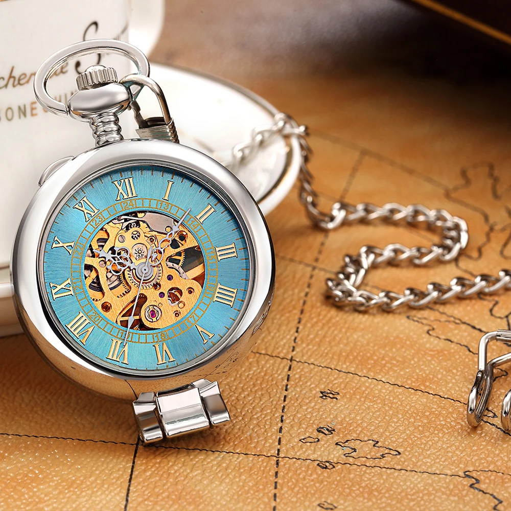 Карманные часы ORKINA хорошего качества для мужчин и женщин Механические карманные