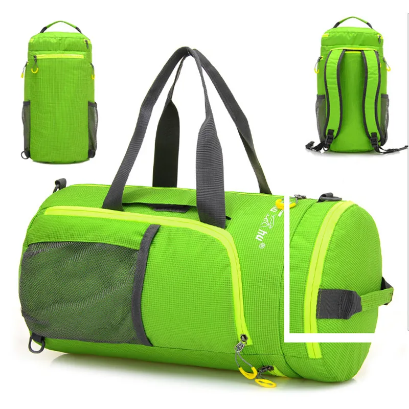Sports Backpack TANLUHU 632 Nylon Foldable Gym Shoulder Bag Outdoor Climbing Hiking Cylinder Package