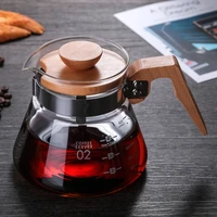 400ml600ml glass coffee pot v60 tea pots coffee server tools tea pot heat resistant glass can be directly open flame heating