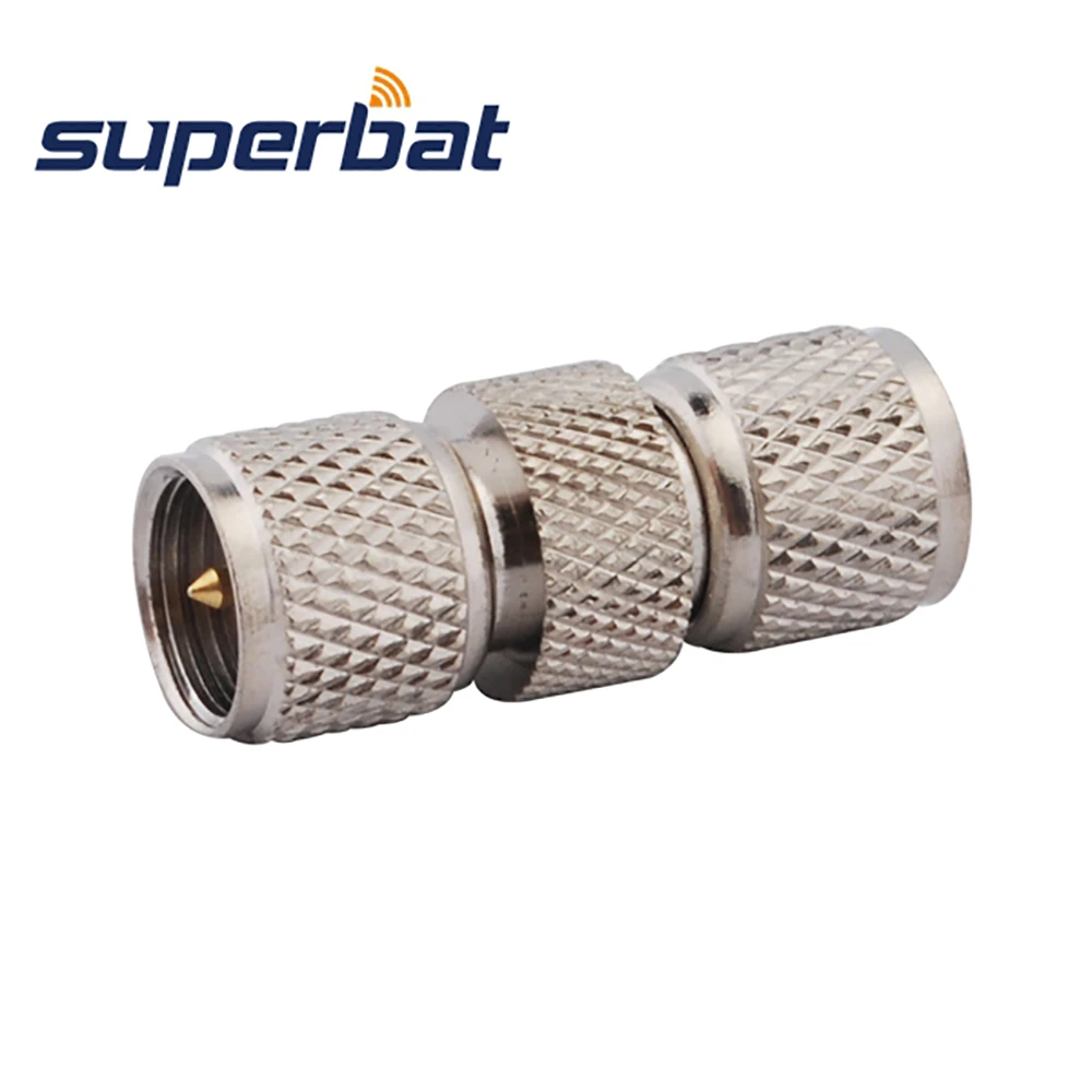 

Superbat 5pcs Mini-UHF Adapter Mini-UHF Male Plug to Plug Straight RF Coaxial Connector