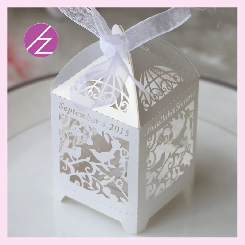 100 шт./лот Индивидуальная Бумажная деревенская кружевная коробка ручной работы