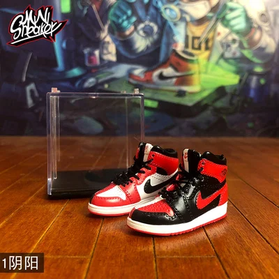 4 Кроссовки на воздушной стерео 3D Jordan 1 модель Дисплей украшения аксессуары для автомобильного интерьера пары Для мужчин и подарки женщине на день рождения - Цвет: 4