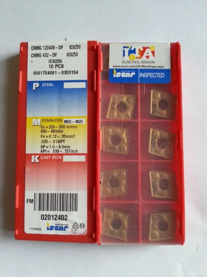 Карбидные вставки CNMG120408 DF IC9250 10 шт. | Строительство и ремонт