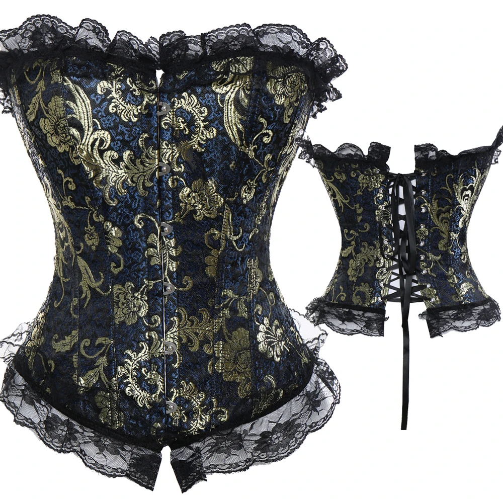 Женский корсет в стиле стимпанк готический со шнуровкой сзади|corset top|corpete plus