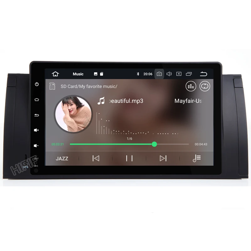 Автомобильный мультимедийный GPS-радиоприемник 9 &quotIPS Android 11 OS для BMW X5 E53 1999-2006 &amp E39