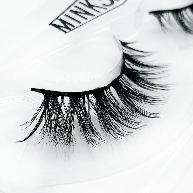 1 Pair 5D Mink Lashes Strips Thick 100% Handmade Wispy Long Eyelash Extension Make Up Tools | Красота и здоровье