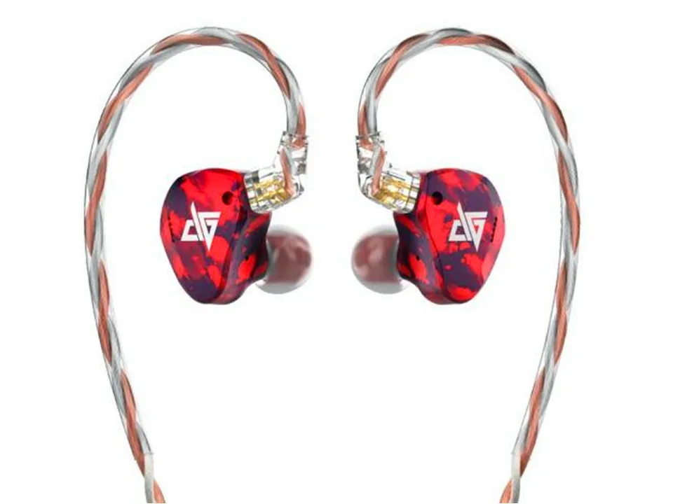 Blood Red Auglamour RT-3 1 Dynamic+ 2 BA Hybrid Driver 2pin 0,78 мм съемные HiFi наушники-вкладыши - Цвет: Blood Red