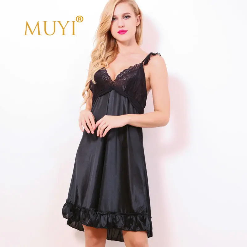 Сексуальное ночное белье пижамы женские кружевные ночные рубашки Nuisette Femme